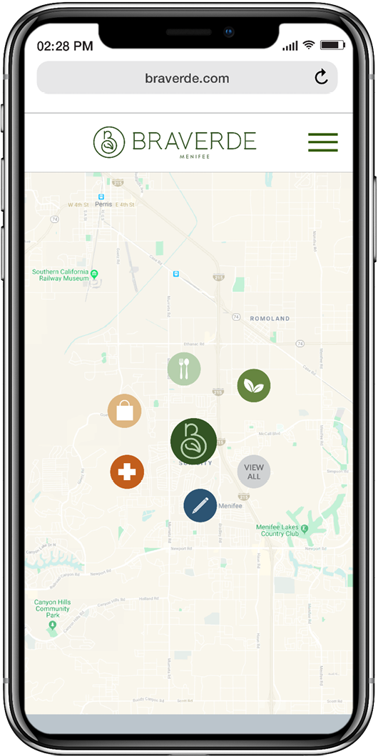 Braverde mobile website