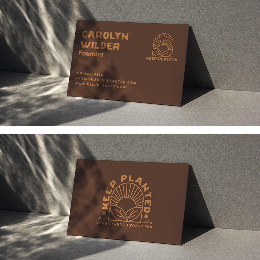 Keep Planted business cards